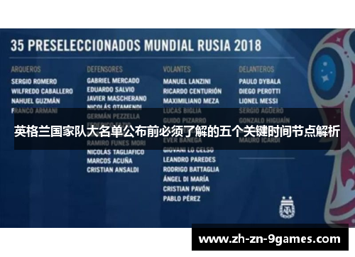 英格兰国家队大名单公布前必须了解的五个关键时间节点解析 英格兰国家队大名单公布前必须了解的五个关键时间节点解析